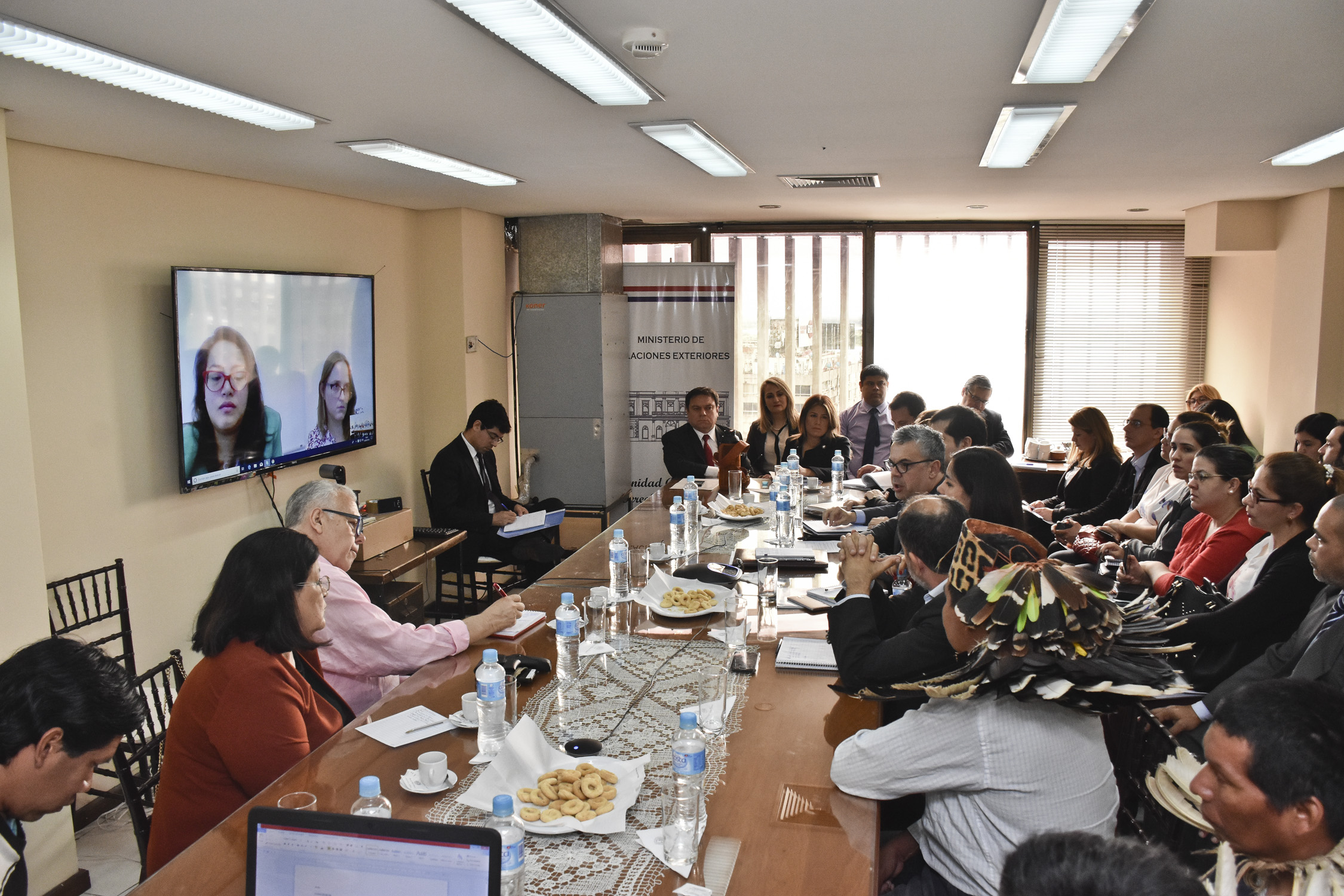 Reunión plenaria de la mesa de negociación del Estado paraguayo con el pueblo Ayoreo Totobiegosode