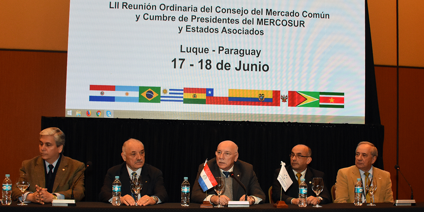 Canciller Loizaga inauguró el Centro Internacional de Prensa para la Cumbre del Mercosur