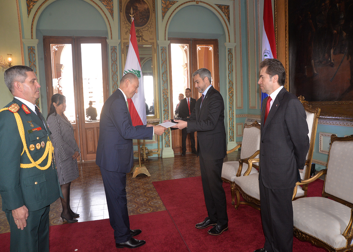 Embajador de Líbano presentó cartas credenciales al Presidente Mario Abdo Benítez