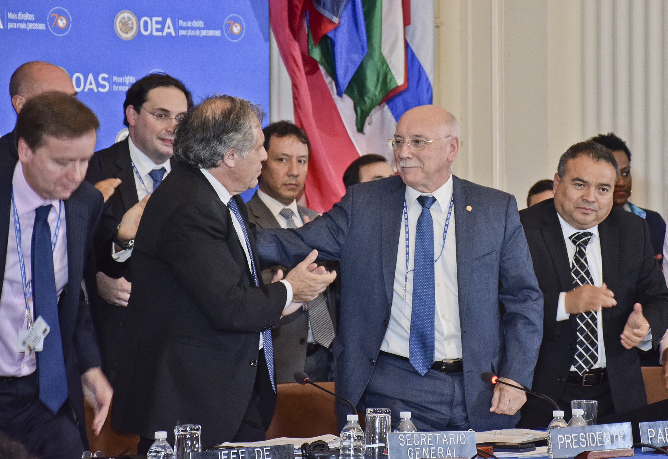 Bajo la conducción del Canciller Loizaga como Presidente concluyó la 48° Asamblea General de la OEA con la aprobación de importantes documentos