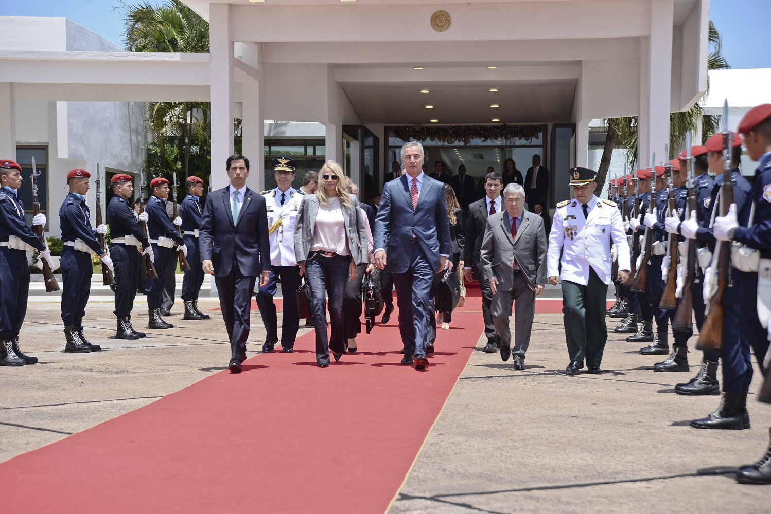 Viceministro Saguier Caballero despidió al Presidente de Montenegro tras la Visita Oficial realizada al Paraguay