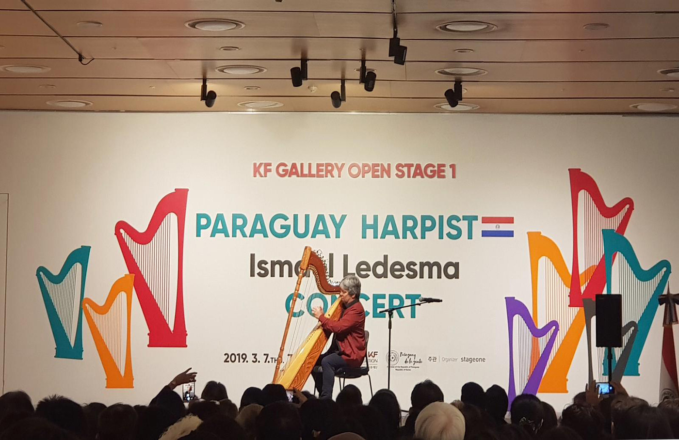 Arpista paraguayo Ismael Ledesma realiza gira de conciertos en Seúl, Corea