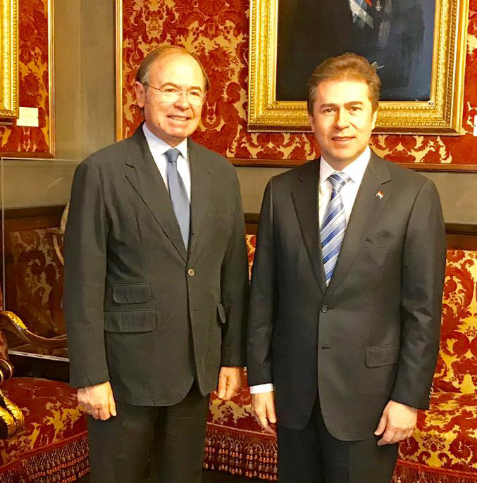 Castiglioni y Presidente del Senado español resaltan excelentes vínculos entre Paraguay y España
