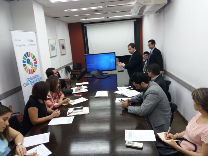 Primera reunión ordinaria de la Comisión ODS Paraguay en el 2018.