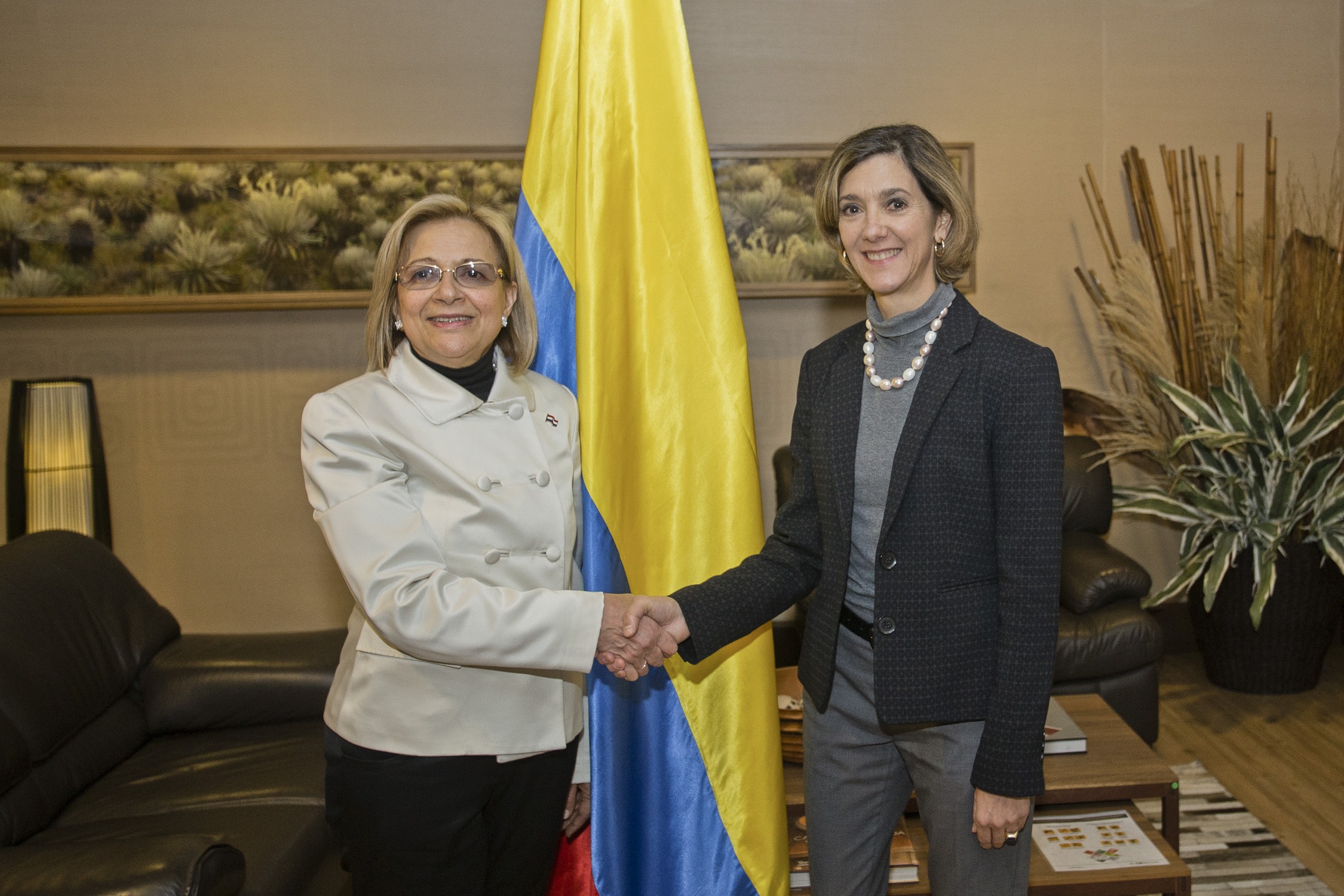 Vicepresidenta del Paraguay, Alicia Pucheta llegó a Bogotá para la ceremonia de transmisión de mando presidencial