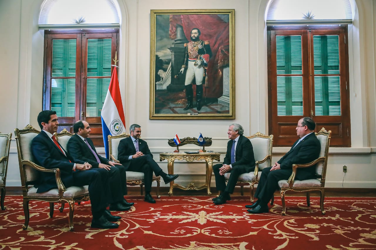 Almagro dijo que OEA reconoce protagonismo del Paraguay a favor de la institucionalidad y la pacificación regional