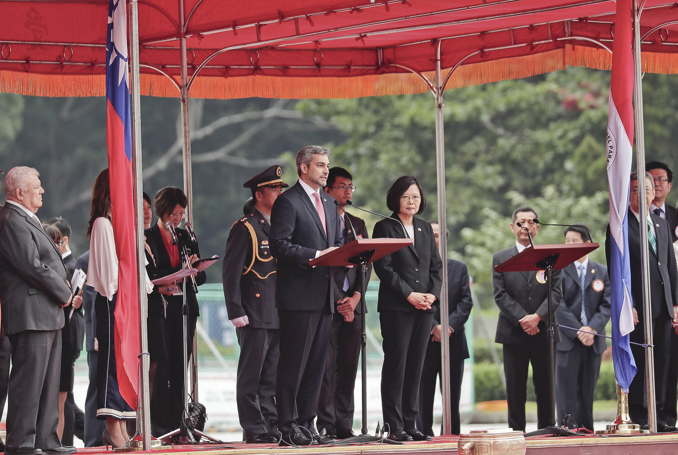  La Presidenta de Taiwán recibió con una cordial bienvenida la Visita de Estado del Presidente Mario Abdo Benítez