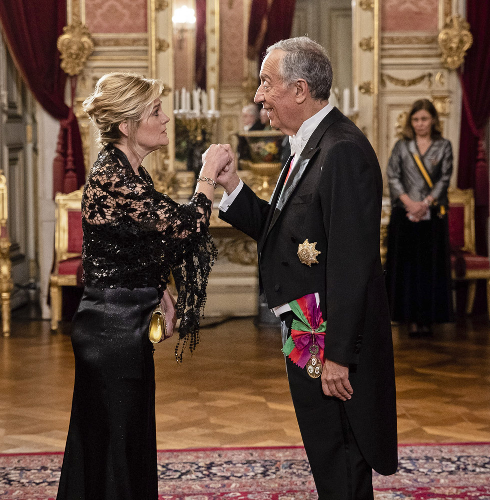 Embajadora Argaña participó en la ceremonia de saludo del Cuerpo Diplomático al Presidente de Portugal