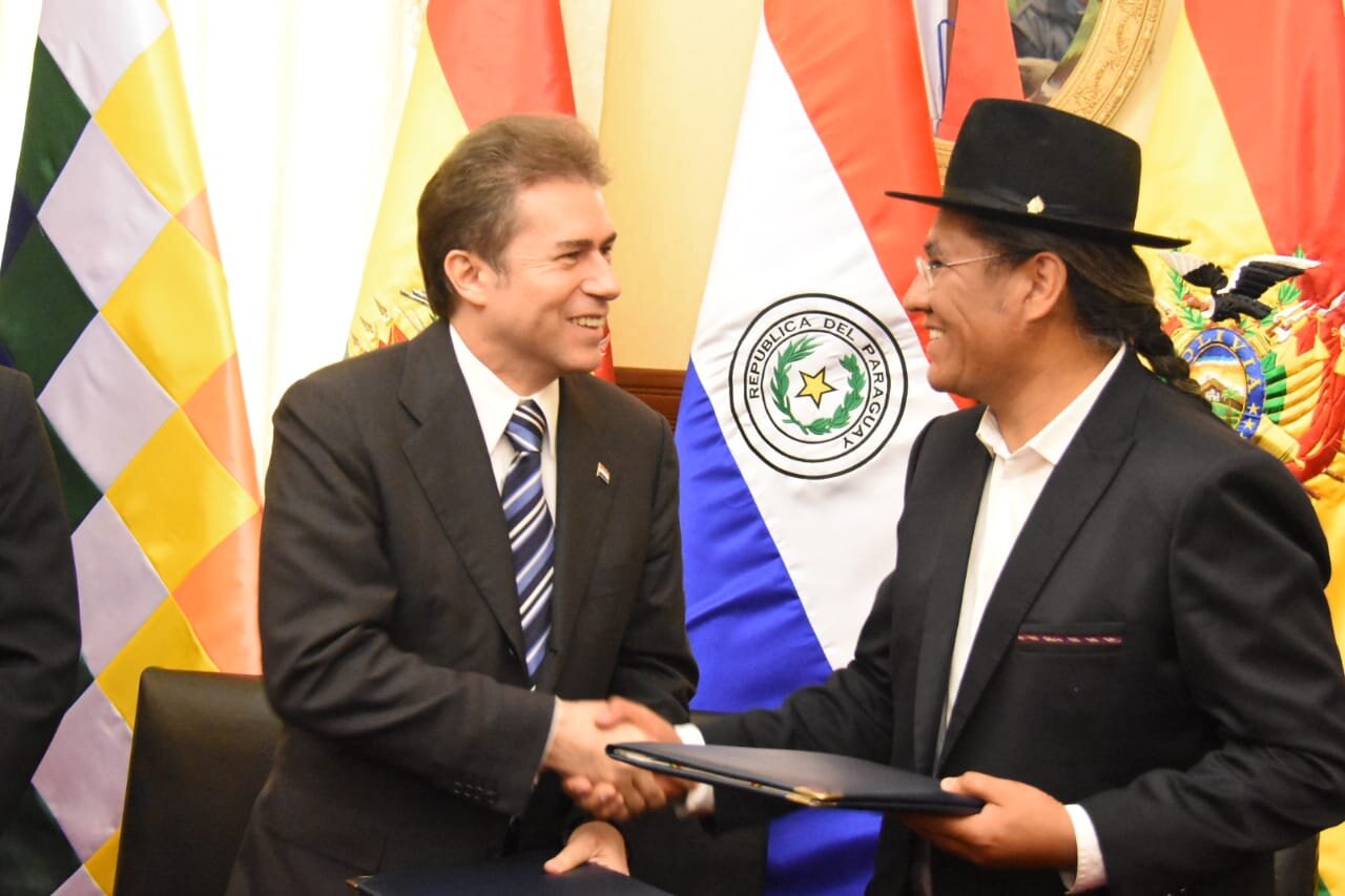 Bolivia y Paraguay firman histórico acuerdo en materias de seguridad, defensa y combate a la delincuencia 