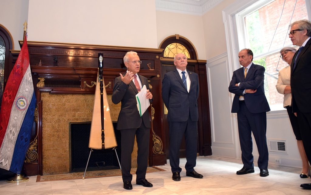 El Canciller Loizaga inauguró la nueva sede de la Embajada del Paraguay en Washington