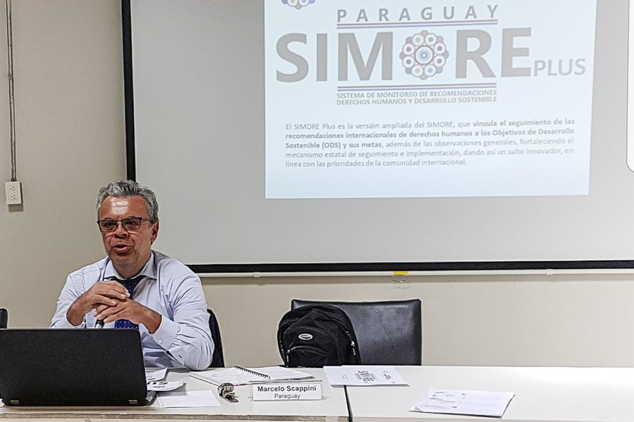Presentan SIMORE Plus en Curso Internacional de Políticas Públicas en Derechos Humanos del MERCOSUR