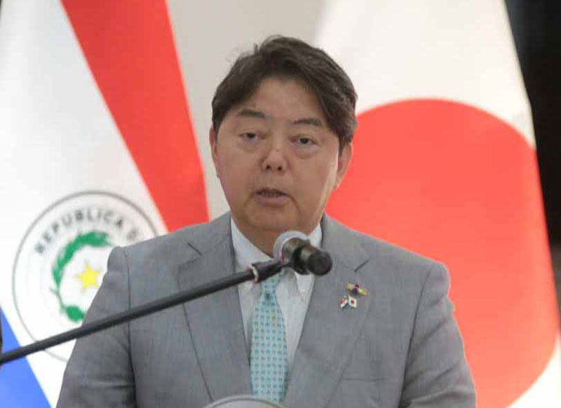 Canciller del Japón ratifica trabajo conjunto con Paraguay